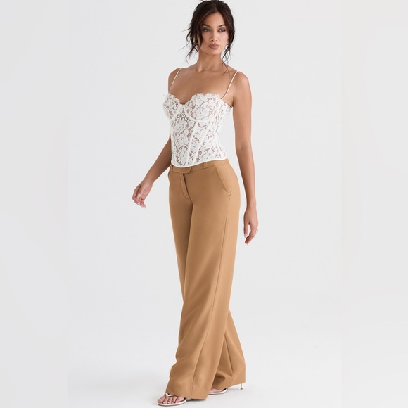 House of CB Pants - House of CB Cameron Caramel Relaxed Tailored Trousers 🤍